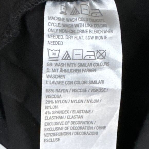 Haute Hippie Tribe Black Ponte Pants Lace Up Ankle Size 2X - Picture 8 of 10